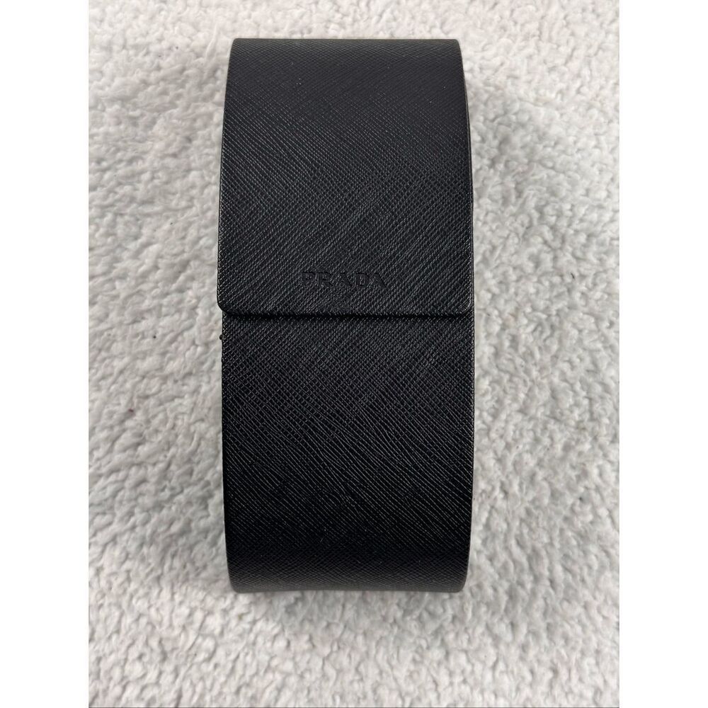 Prada Sunglasses Glasses Hard Case Magnetic Closure Black Velvet Lined